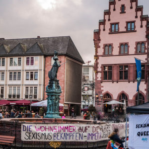 Der 8. März 2016 am Römer in Frankfurt am Main