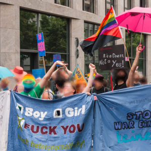 Demoblock beim CSD Frankfurt am Main 2016